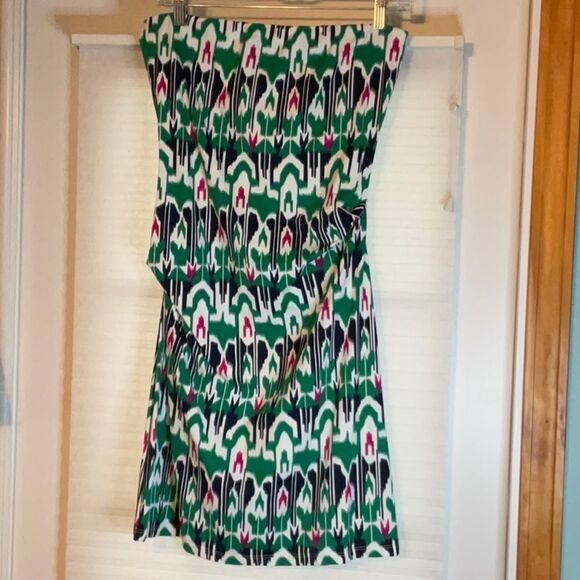 A Pea in the Pod Green Strapless Maternity Dress Large New - Picture 1 of 3